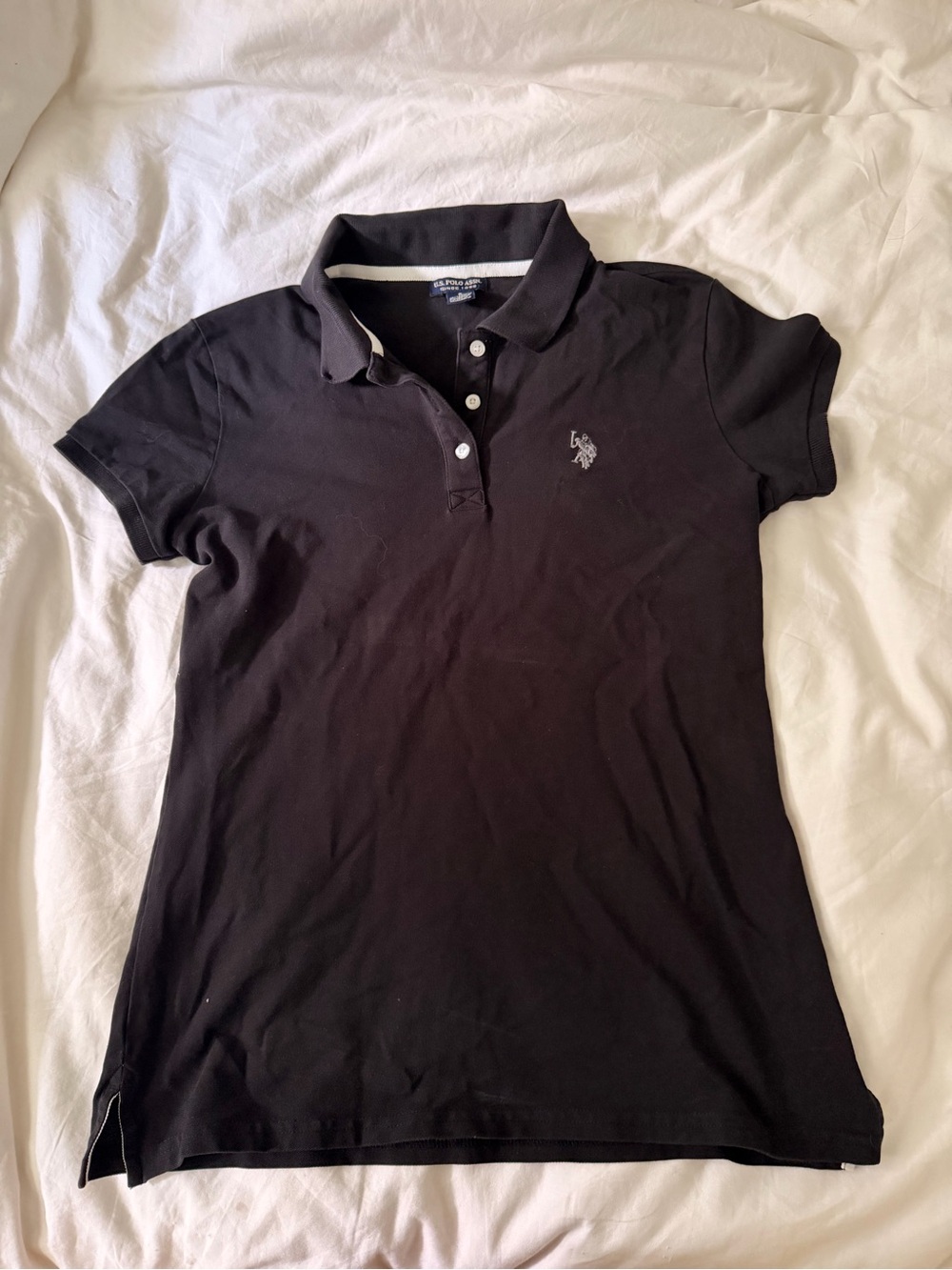 U.S. Polo Assn. Black Women's Polo Shirt